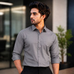 Men's Waterproof Formal Shirt - Dark Gray